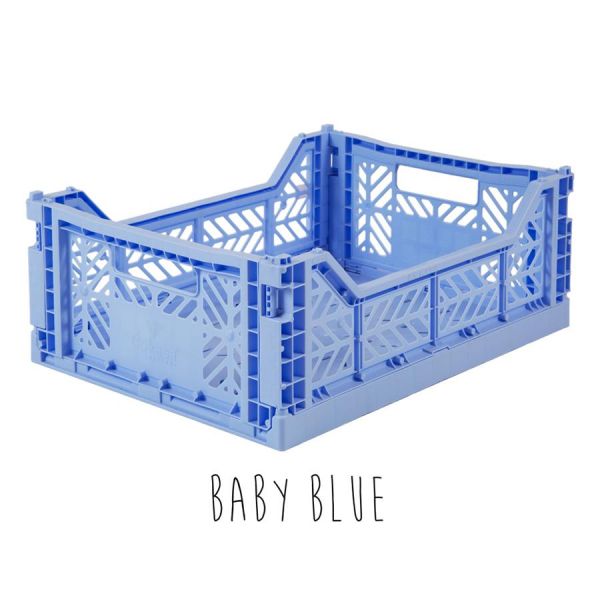 Storage . Folding Crate - Midi  - Baby Blue